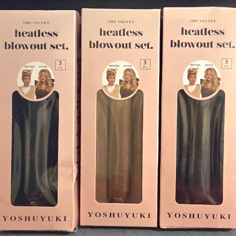 Heatless Hair Curler Overnight Curls Blowout Rods  (Pack of 3)